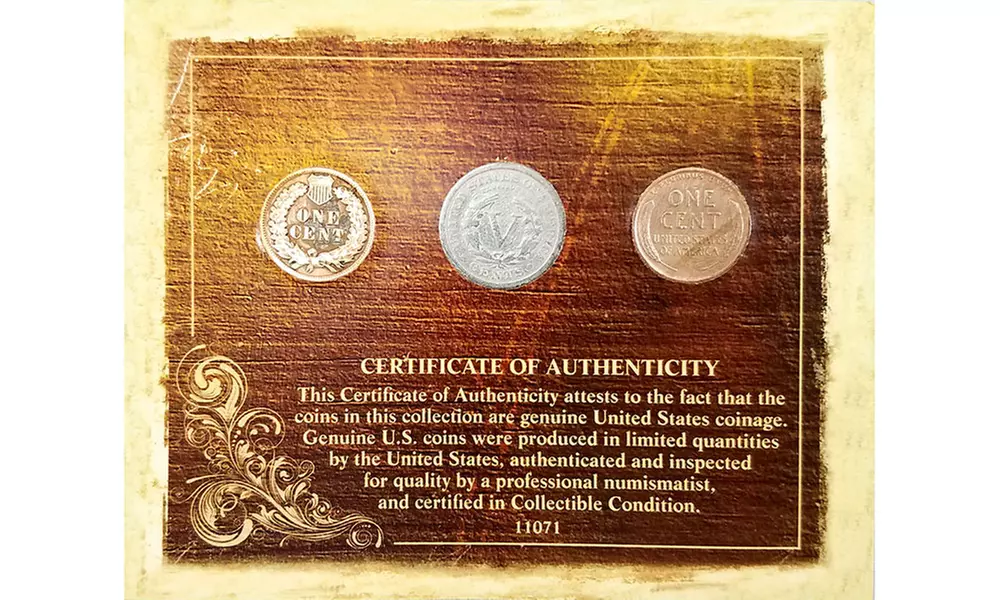 100-Year-Old Coin Collection with Case (4-Piece) - Second Medium