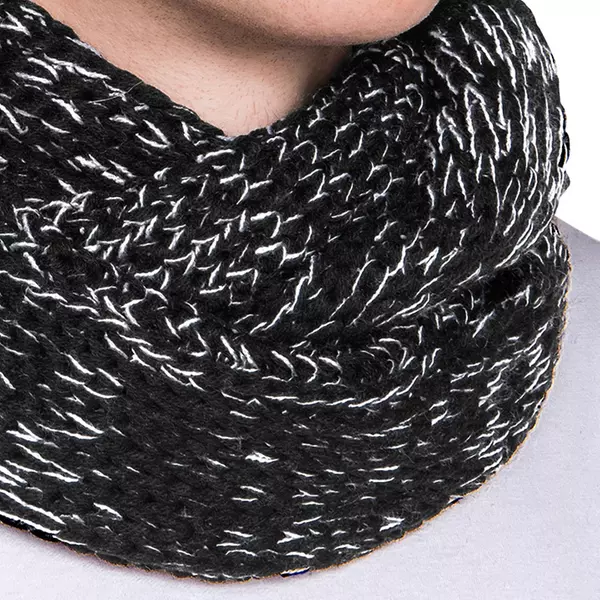 Écharpe Tube Blanc Tricot 40x81cm - Superbe État - Occasion Très Bon État