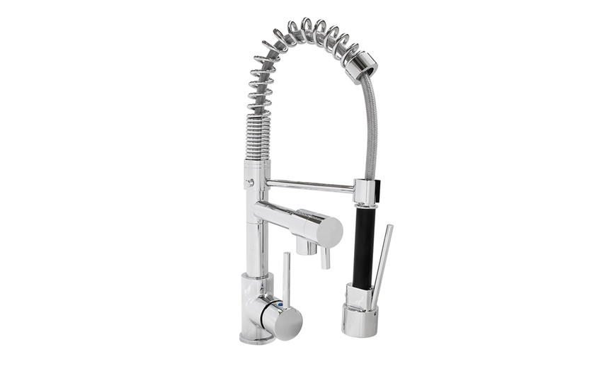 Image 2: Tall Pull-Out Spray Mixer Tap