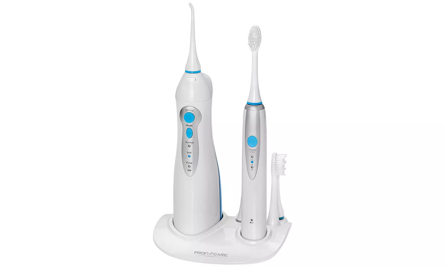 Combiné brosse à dents sonique et jet dentaire électriques, de la marque Proficare, modèle PC-DC 3031 - Primary Image