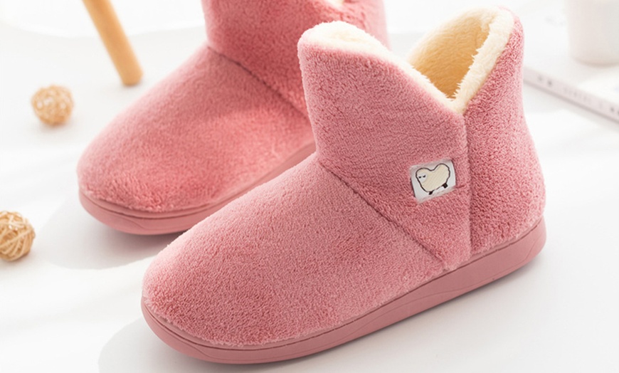 Image 3: Unisex Bootie Comfy Winter Warm House Slippers