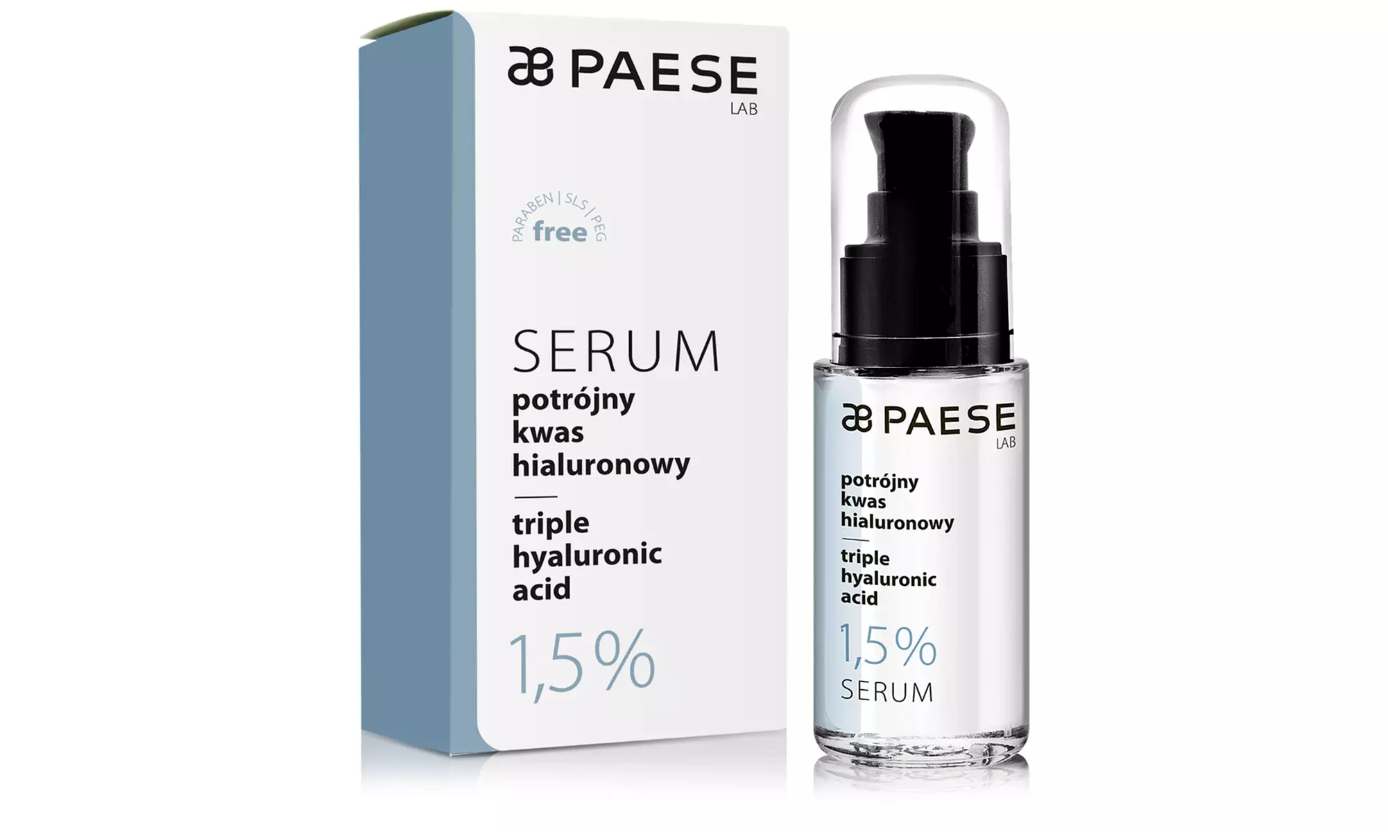 1, 2 ou 3 sérums triple acide hyaluronique Paese 30 ml - Second Medium
