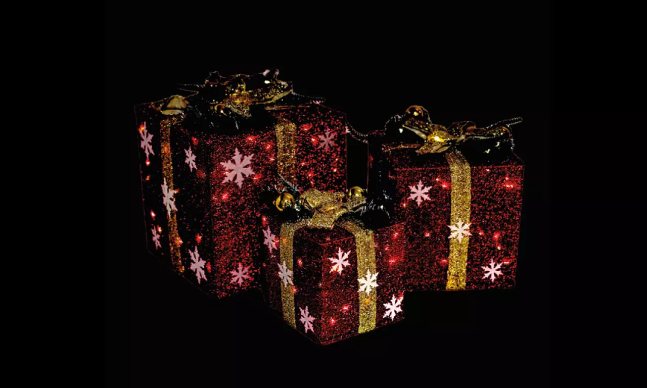 Decorazioni Natalizie luminose da mettere sotto l'albero, Natale, led