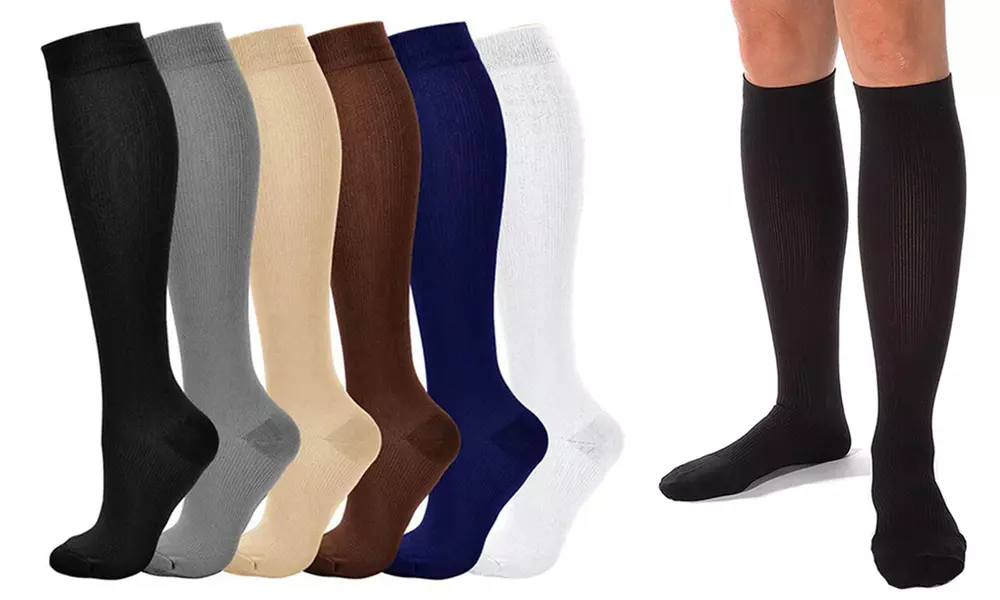 1x oder 3x Paar Unisex Kompressionsstrümpfe