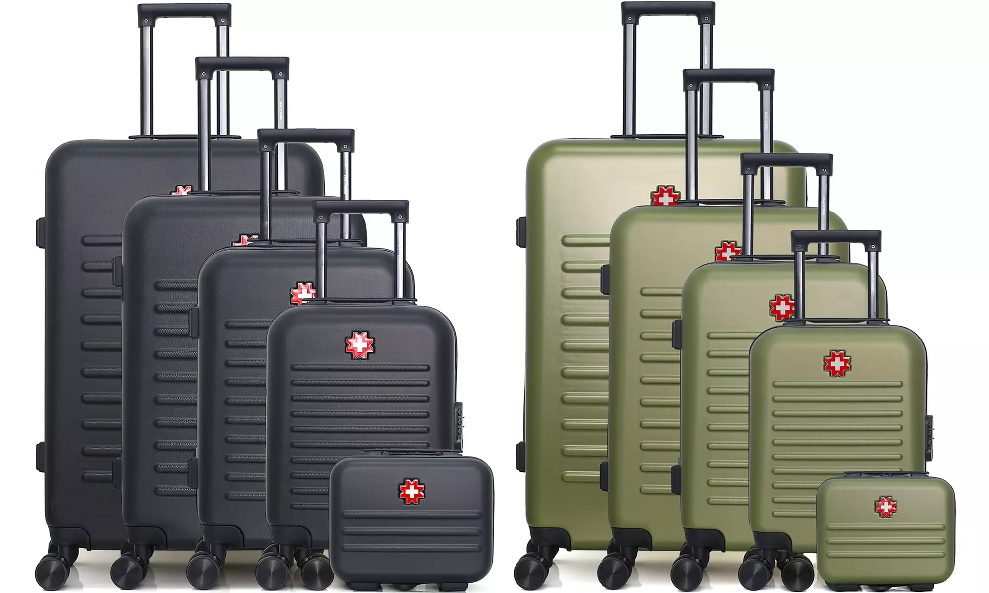 Lot de 5 valises rigides - 4 valises et 1 vanity, coloris au choix, livraison offerte - Primary Image