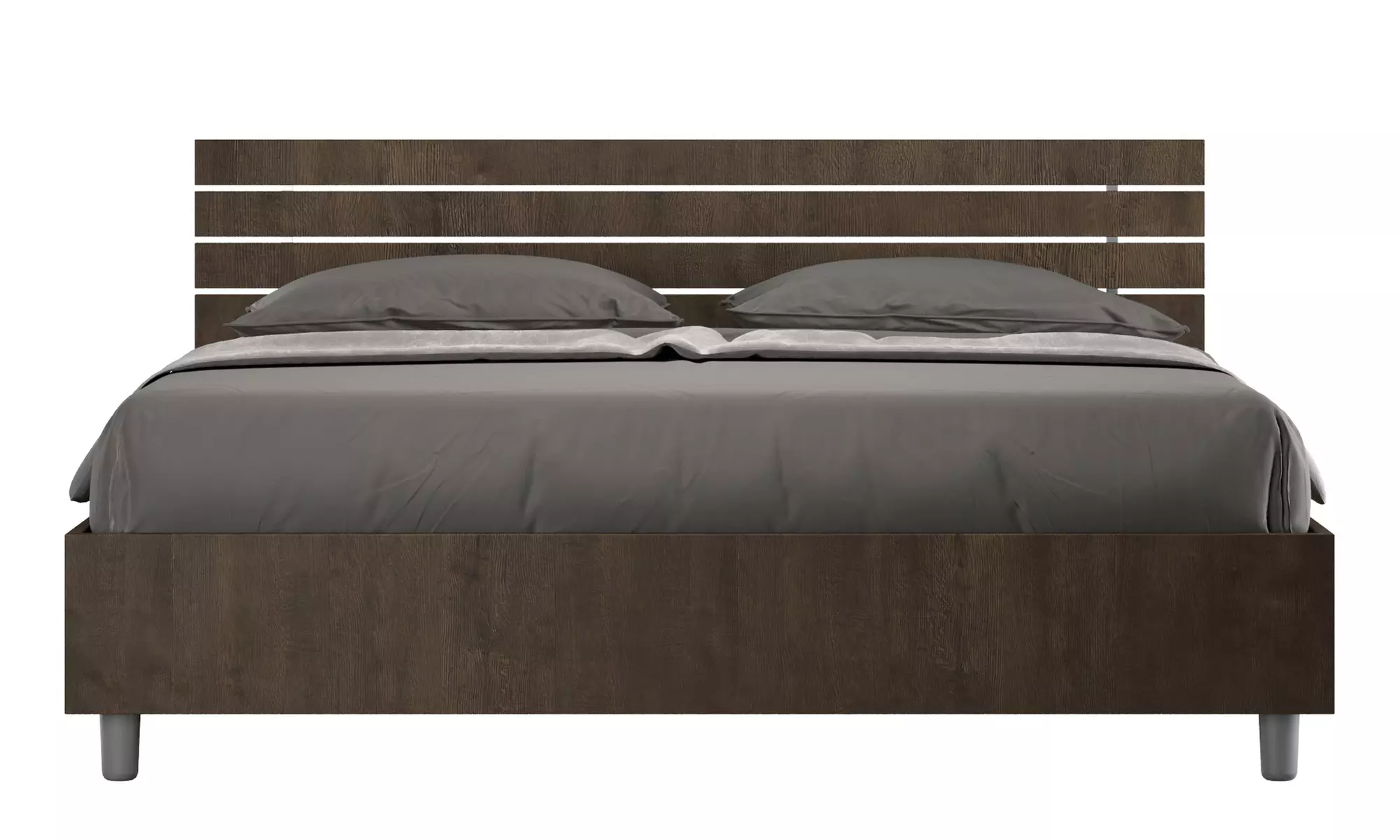 Lit double Ankel, avec tête de lit en mélamine