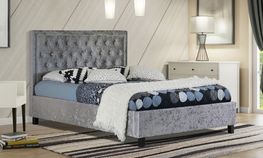 Image 2: Upholstered Ottoman Bed