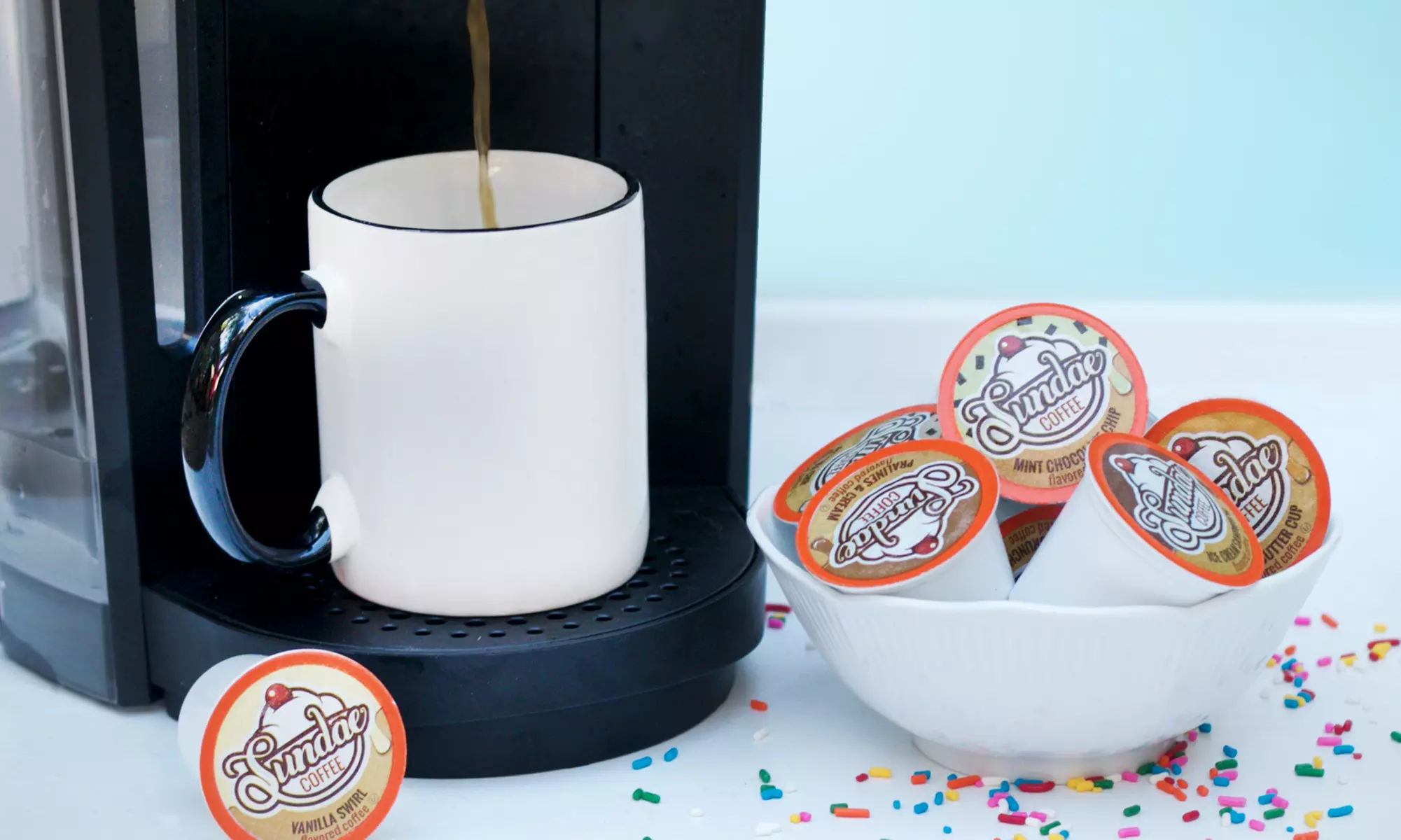 Sundae-Ice-Cream-Flavored Coffee Variety Sampler for K-Cup Brewers (48-Count) - Primary Image