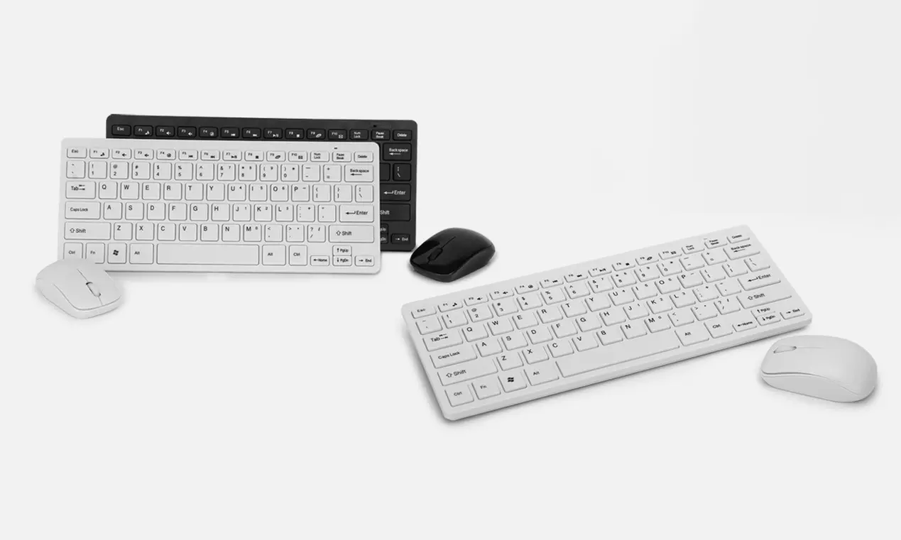 Wireless-Bluetooth-Tastatur und -Maus 2.4 GHz in der Farbe nach Wahl inkl. Versand - Primary Image