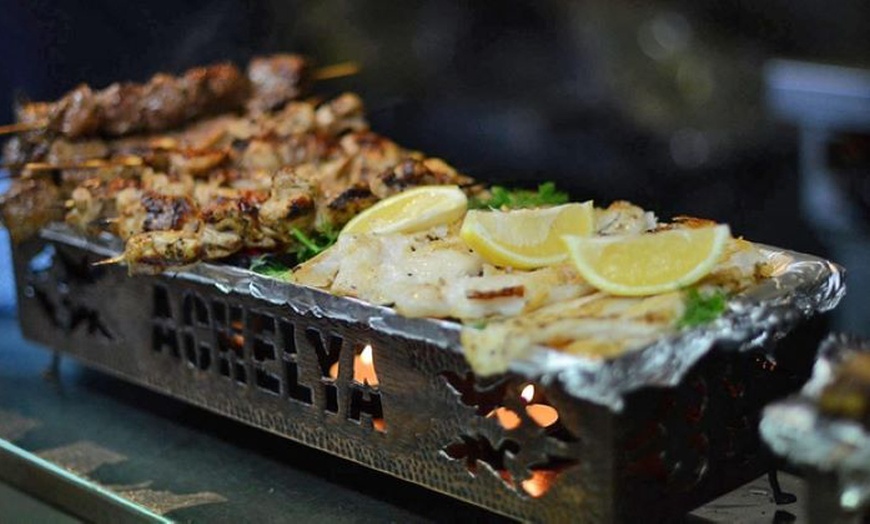 Image 6: Ultimate Sharing Feast: Meter-Long Mixed Grill, Dips, Salad & Wine for Two at Achelya - Up to 30%