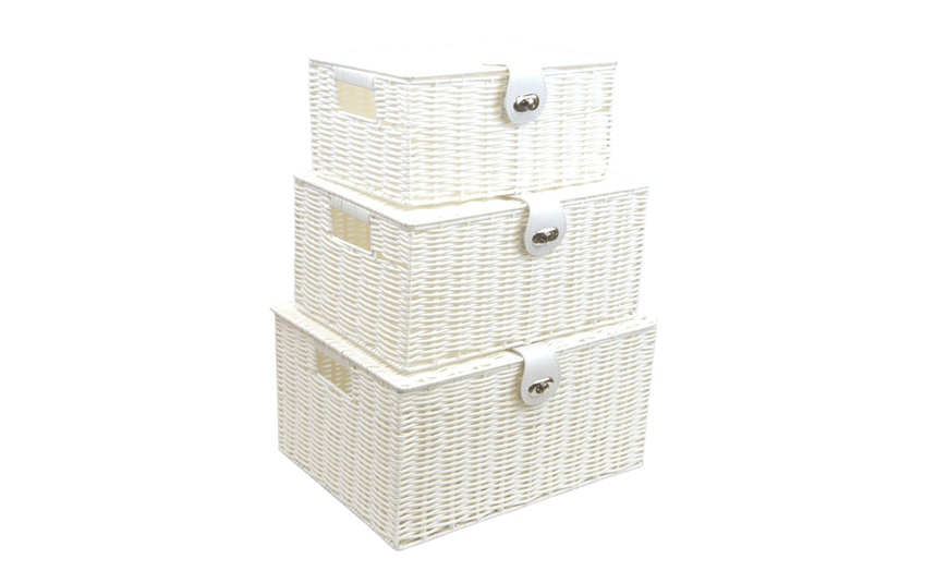 Image 2: Woven Storage Box with Lid