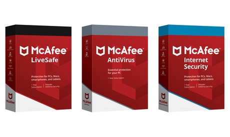 1 anno di McAfee Antivirus, Internet Security, Total Protection o Live Safe 2020