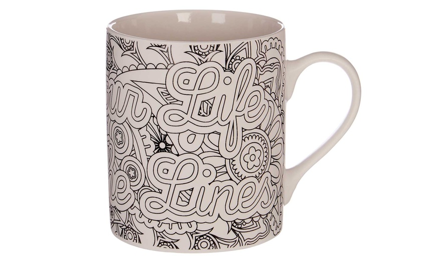 Image 9: Premier Housewares Colour-In Mug