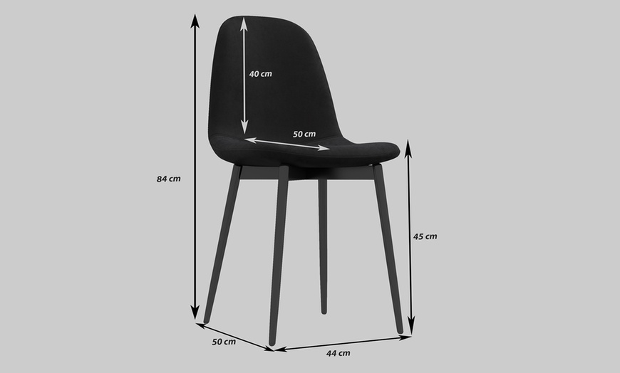 Image 37: Set van 4 eetkamerstoelen 'Patty'