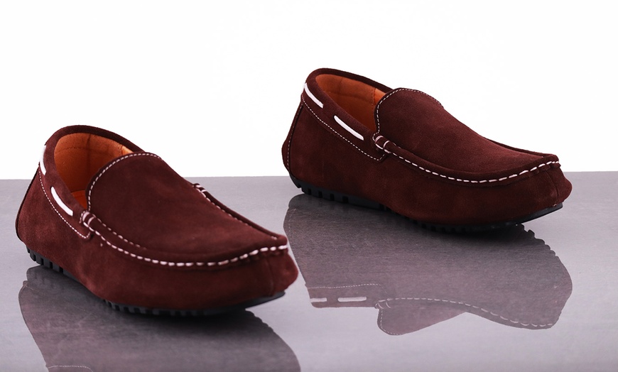 Image 8: Men's Leather Suede Loafers