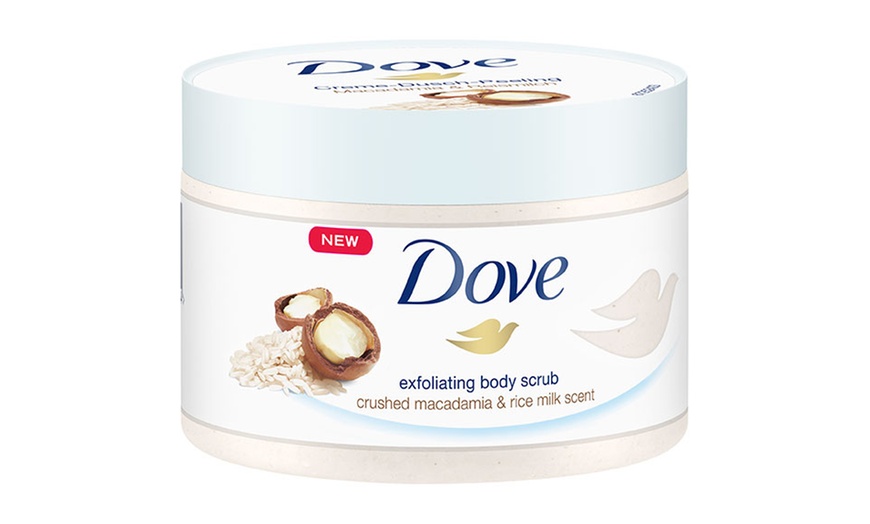 Image 6: One or Two 225ml Dove Body Scrubs