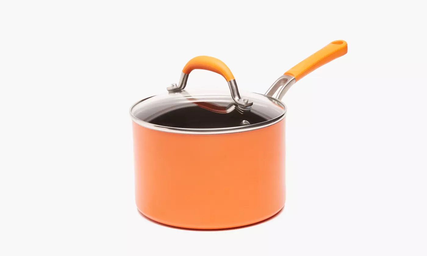 Exclusive Closeout: Rachael Ray Nonstick Cookware (1 & 3 qt Saucepan) - Primary Image