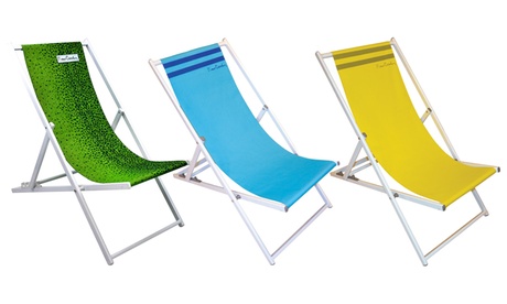 Sedia a sdraio pieghevole Marsiglia, disponibile in 2 fantasie e 3 colori