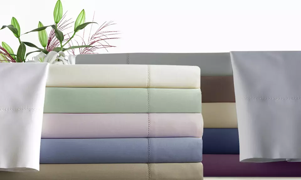 Symphony 600-Thread-Count Egyptian-Cotton Rich Sheet Set - Primary Image