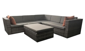  Rattan Corner Sofa Set 