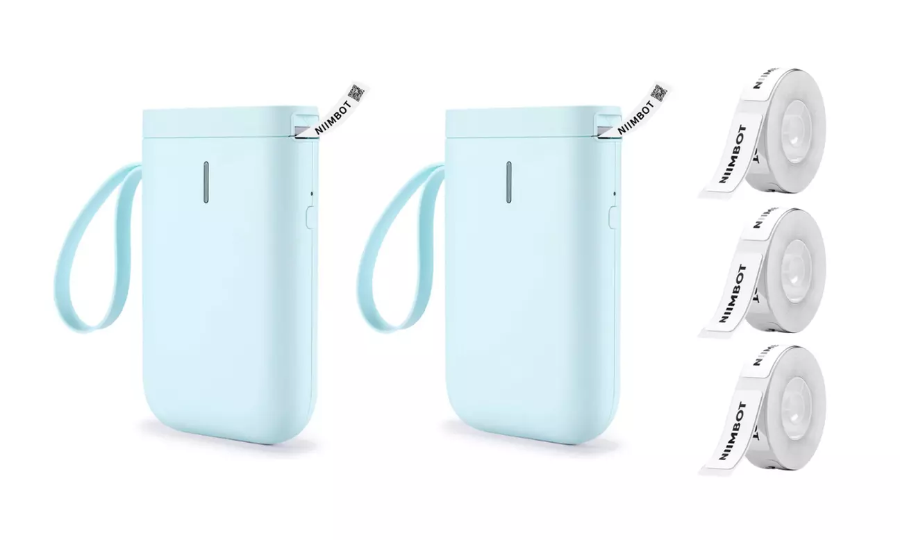 Imprimante d'étiquettes thermiques portable avec rouleau d'étiquettes