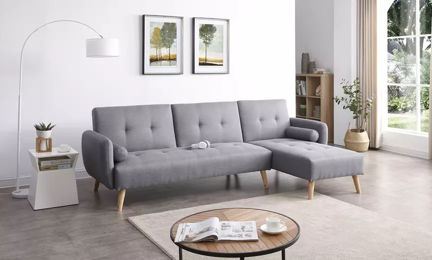 Image 1: Canapé scandinave convertible 3 places "Abenra"
