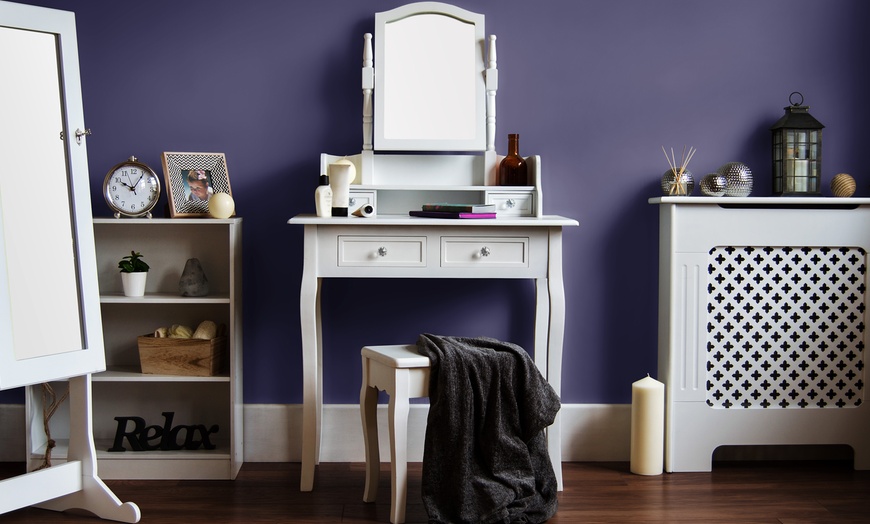 Image 4: Dressing Table with Stool Set