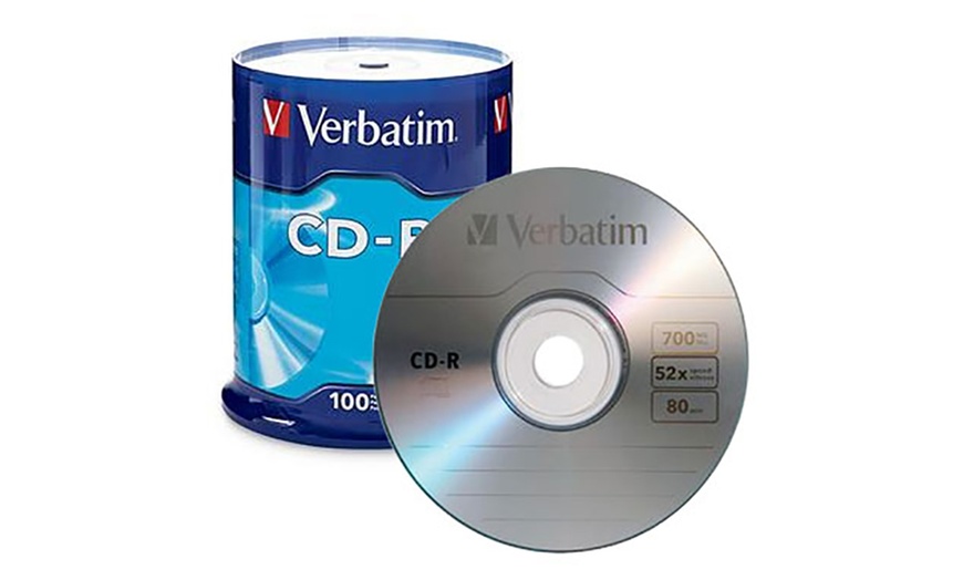 Image 2: 100 Verbatim Blank Media Discs