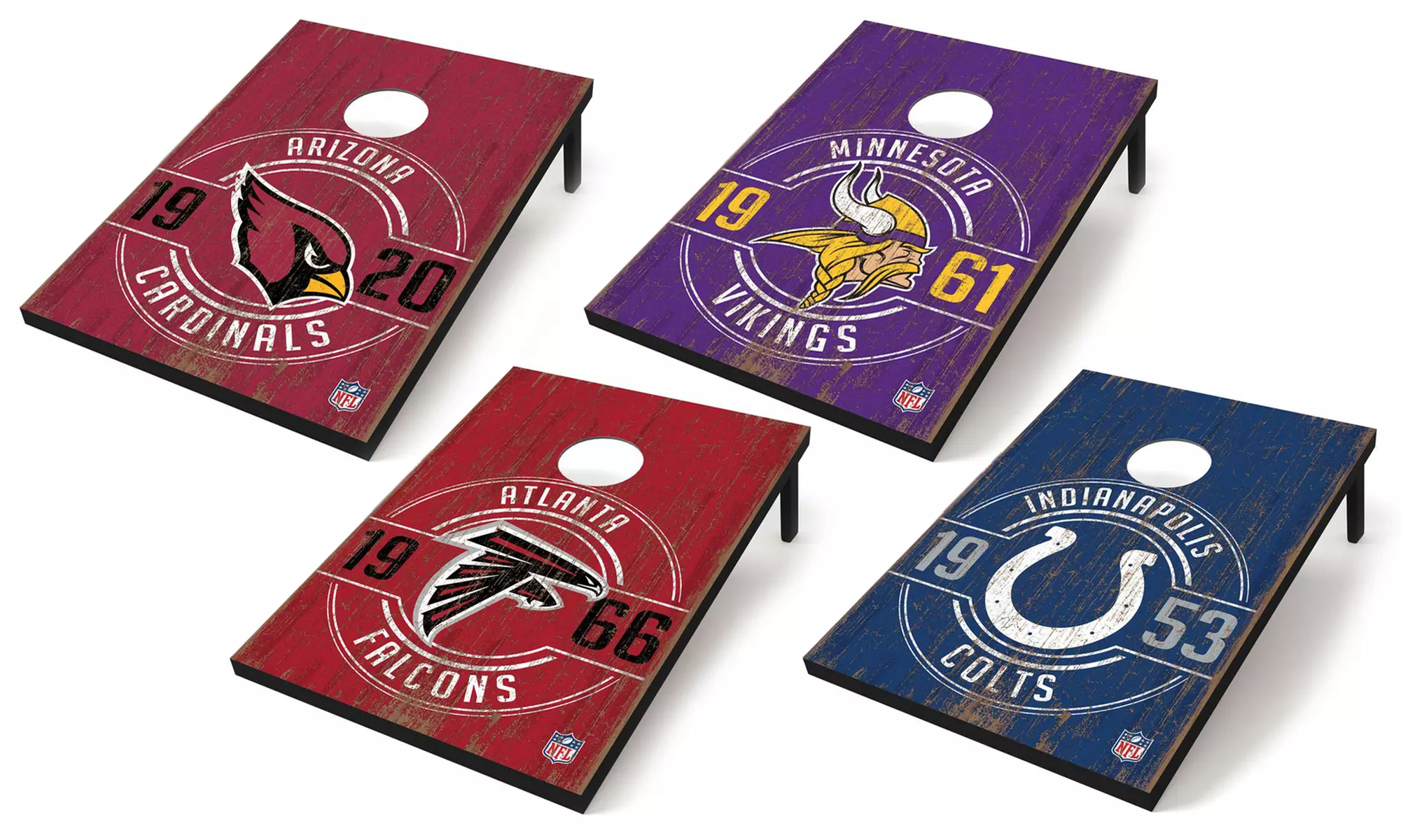 Groupon Exclusive: Wild Sports Distressed Established Team Logo 2' x 3' Cornhole Tailgate Toss - Primary Image