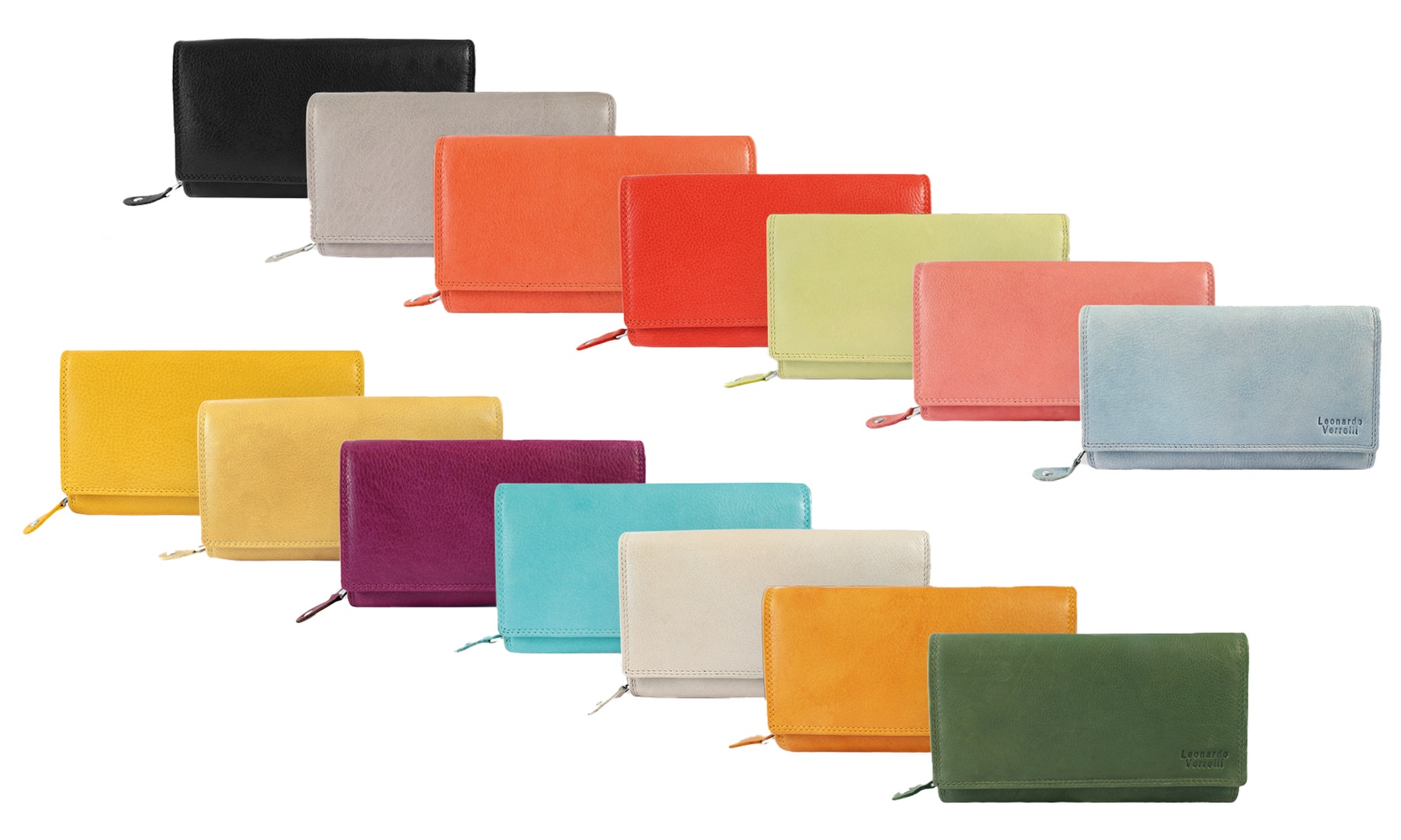 1x oder 2x Leonardo Verrelli Damen-Geldbörse mit RFID-Schutz