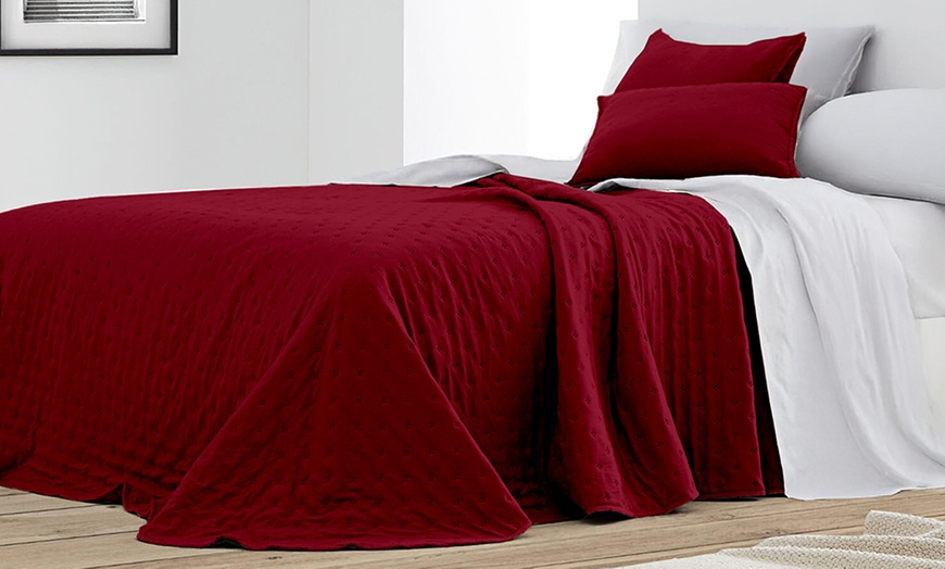 Image 3: Trapuntino matrimoniale in velluto