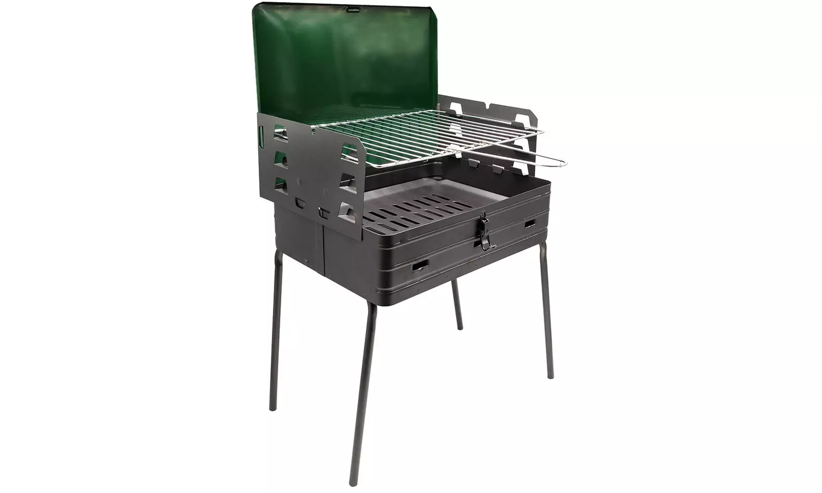 Barbecue au charbon de bois transportable, avec grille ajustable - Primary Image