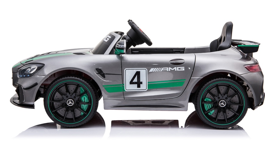 Image 4: Mercedes-Benz GT4 AMG Sports Edition Kids' Licensed Ride-On Toy