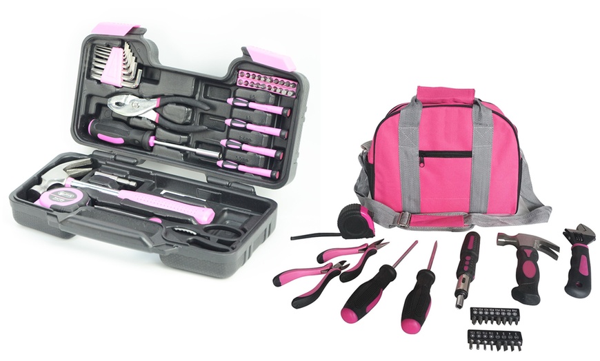 Image 5: Hyfive 25-, 38-Piece Pink Toolkit or 25-Piece and 38-Piece Bundle