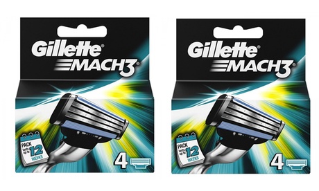 1 à 4 lots de 4 lames de rasoir Gillette Mach3
