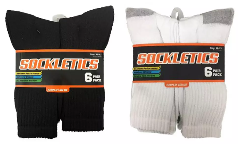 Men's Ribbed Athletic Crew Socks (12-Pairs) - Image 4