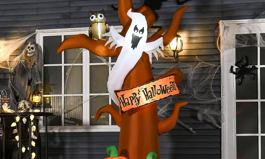 Image 19: HomCom Halloween Ghost Tree
