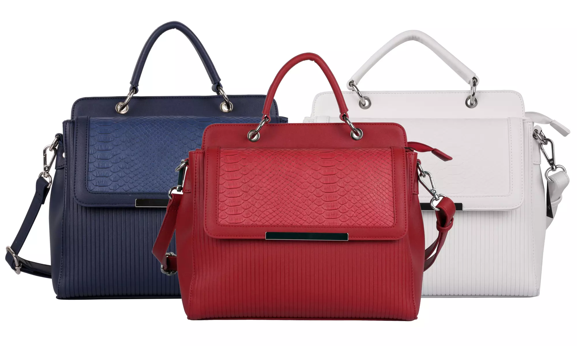 Karla Hanson Rachel Vegan Leather Satchel with RFID Protection - Primary Image