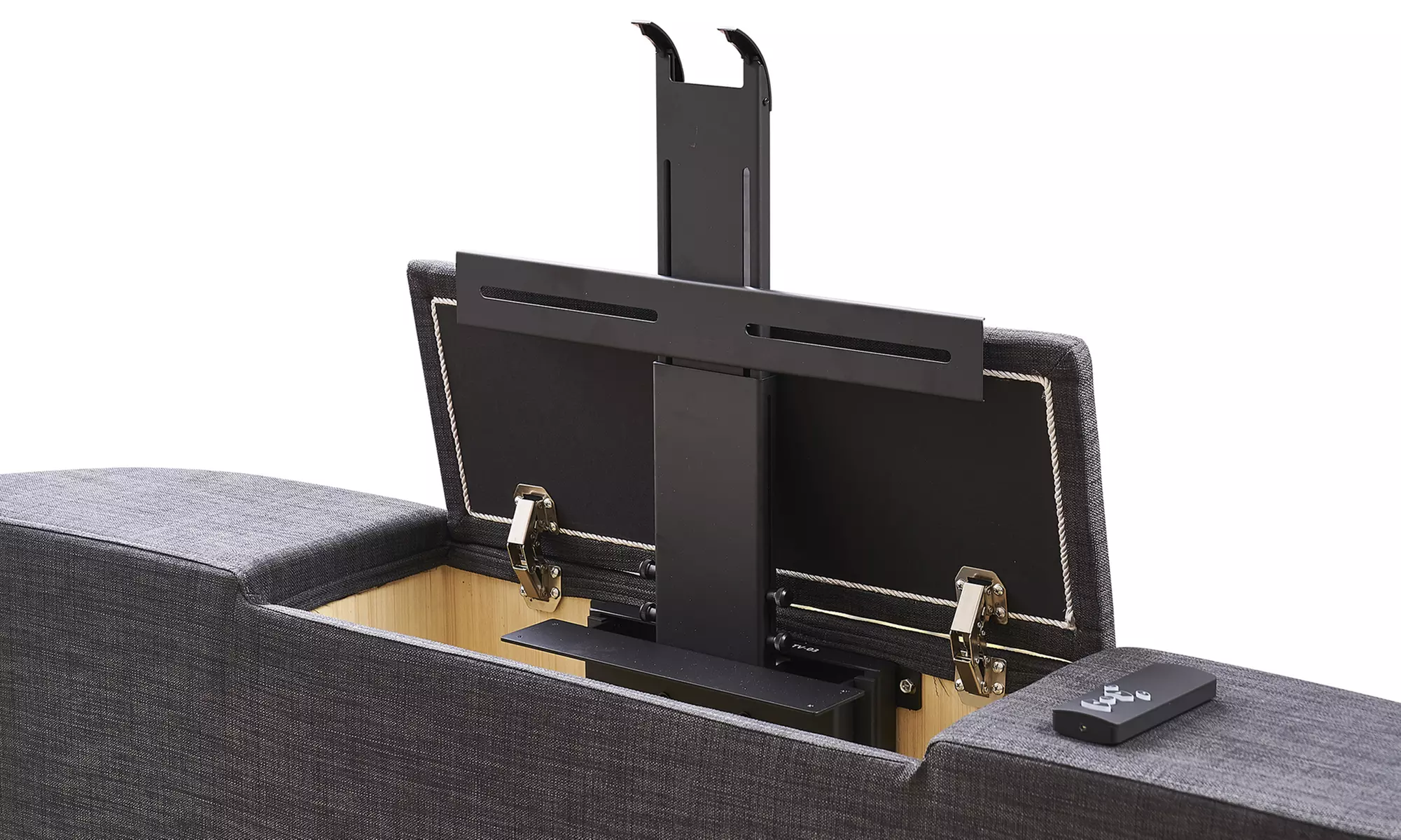 Lit avec meuble TV intégré de Sampur