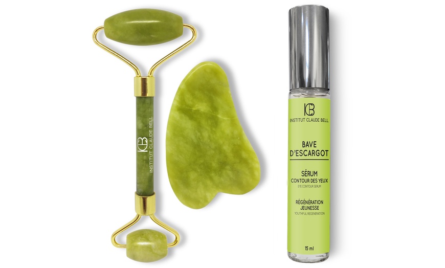 Ensemble Pierre Gua Sha Rouleau De Jade Et Sérum Au Choix Groupon Shopping 6673