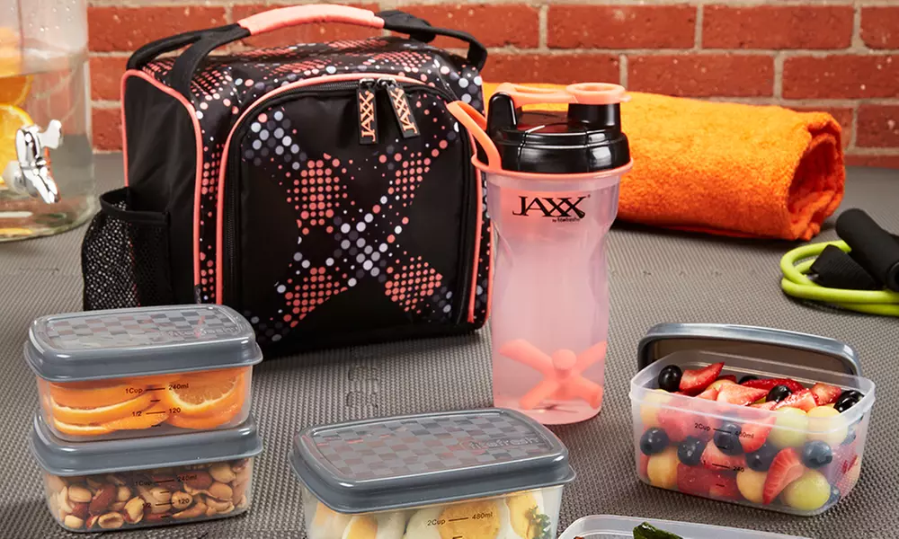 Jaxx FitPak Meal Prep Set and Shaker Cup (10-Piece)   - Primary Image