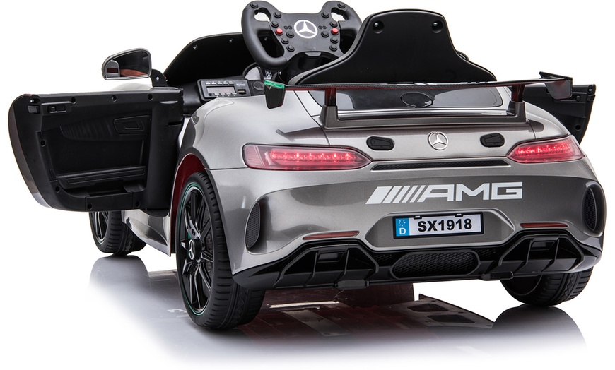 Image 7: Mercedes-Benz GT4 AMG Sports Edition Kids' Licensed Ride-On Toy