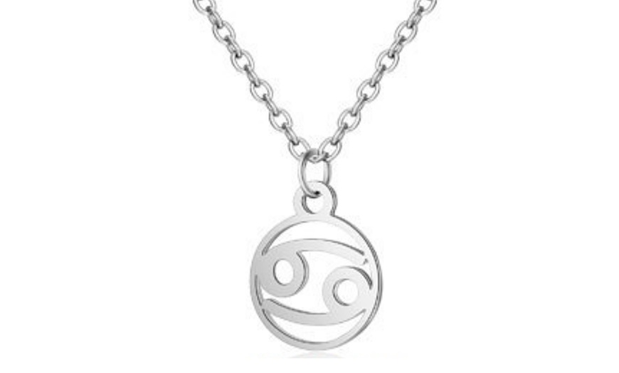 Image 23: Collier astrologique en acier inoxydable, doré ou argent