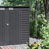 Image 10: Galvanized Steel Outdoor Storage Shed