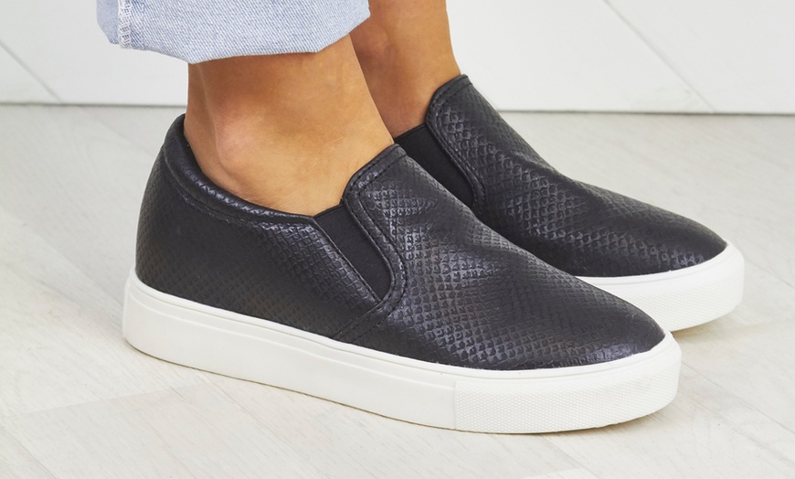 Image 1: Women's Slip-On Trainers