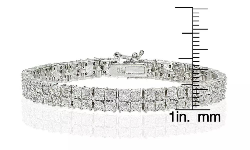 1/4 CTTW Round Cut Diamond 2 Row Tennis Bracelet by Lion Jewelers - Second Medium