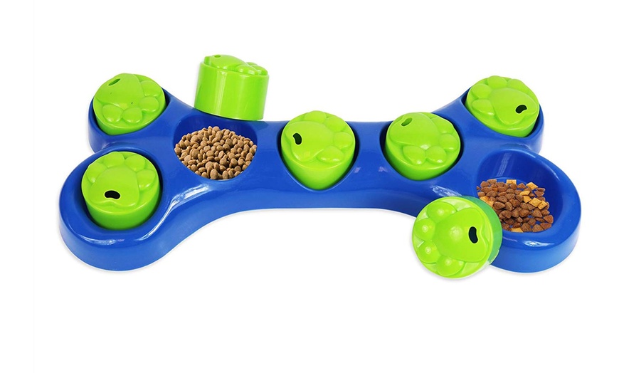 Image 3: Bone-Shaped Treat Puzzle for Dogs