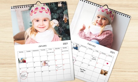 Personalised A3 Wall Calendar - Printerpix | Groupon