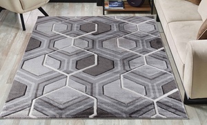 Modern Design Hand-Carved Rug