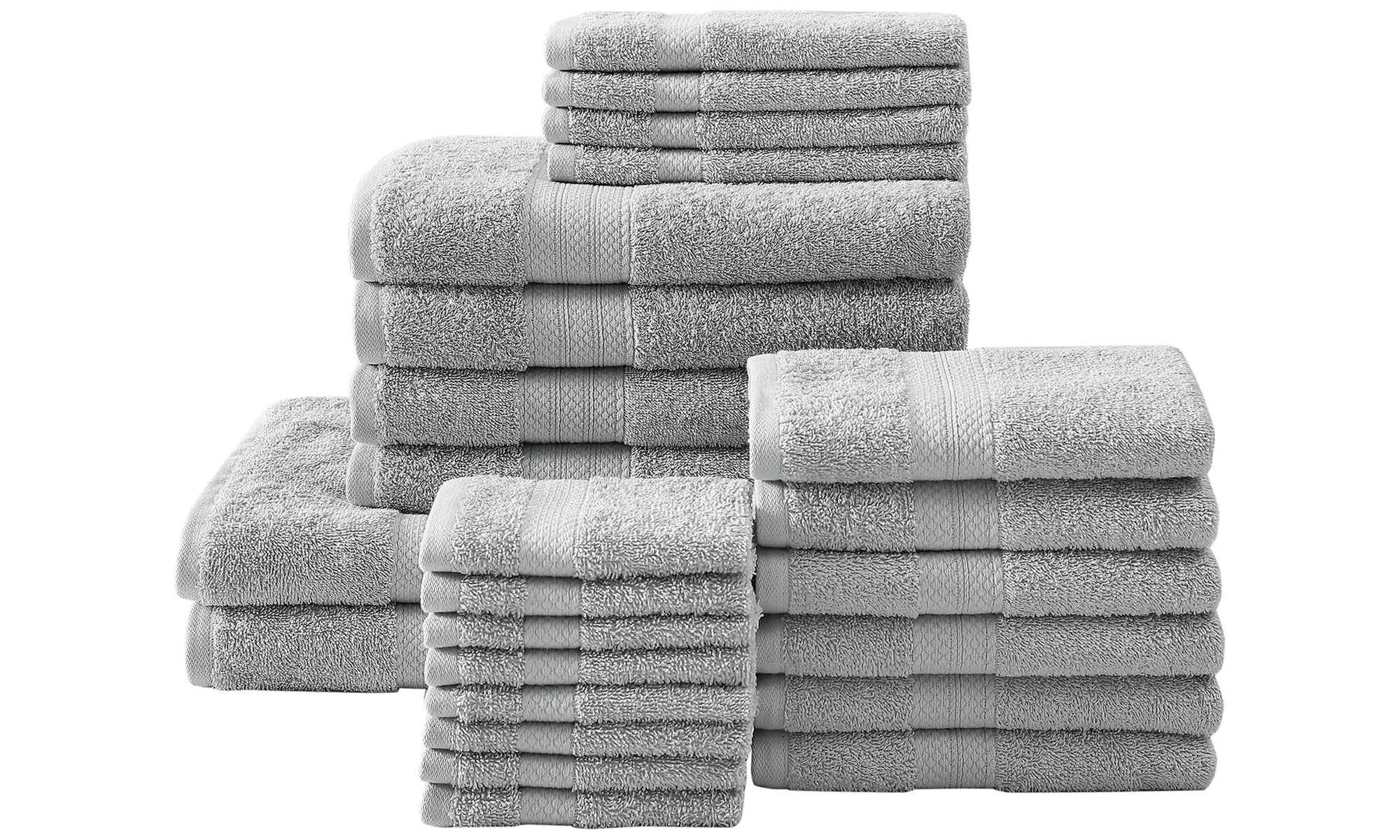 Royal Heritage 100% Cotton Low-Twist Towel Set (24-Piece) - Primary Image